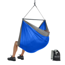 Foldable Hanging Chair - Portable Hammock Chair - Blue-Grey