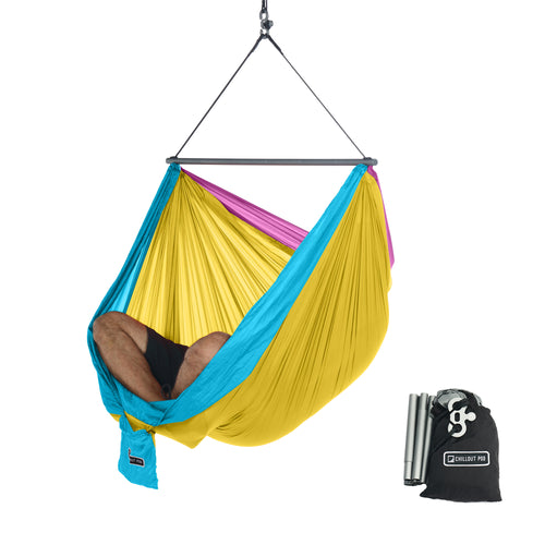 Foldable Hanging Chair - Portable Hammock Chair - Tri-Color-Retro